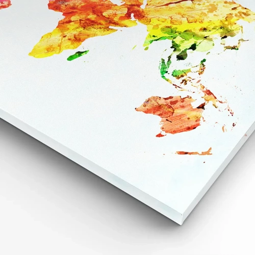 Cuadro sobre lienzo - Impresión de Imagen - Todos los colores del mundo - 60x60 cm