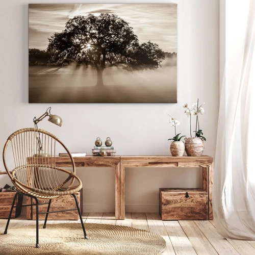 Cuadro sobre lienzo - Impresión de Imagen - Un árbol de buenas noticias  - 100x70 cm