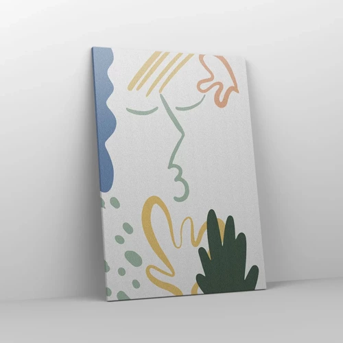 Cuadro sobre lienzo - Impresión de Imagen - Un beso de flores - 70x100 cm