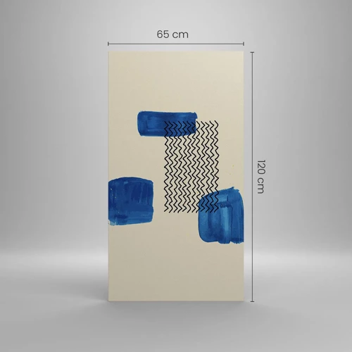 Cuadro sobre lienzo - Impresión de Imagen - Un cuarteto abstracto - 65x120 cm