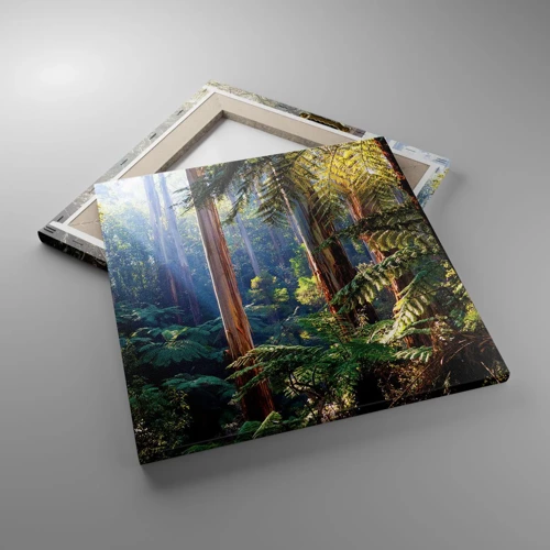 Cuadro sobre lienzo - Impresión de Imagen - Un cuento de hadas del bosque - 40x40 cm