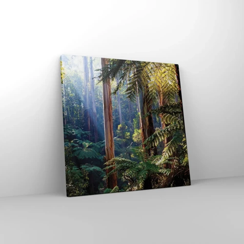 Cuadro sobre lienzo - Impresión de Imagen - Un cuento de hadas del bosque - 40x40 cm