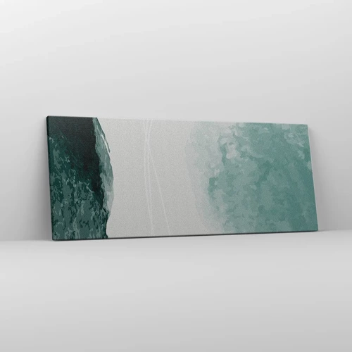 Cuadro sobre lienzo - Impresión de Imagen - Un encuentro con la niebla - 100x40 cm