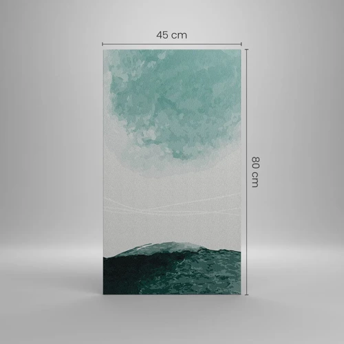 Cuadro sobre lienzo - Impresión de Imagen - Un encuentro con la niebla - 45x80 cm