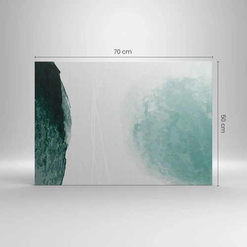 Cuadro sobre lienzo - Impresión de Imagen - Un encuentro con la niebla - 70x50 cm