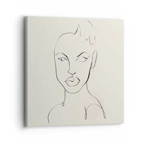 Cuadro sobre lienzo - Impresión de Imagen - Un esbozo de sensualidad - 30x30 cm