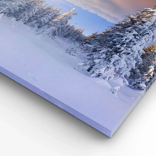Cuadro sobre lienzo - Impresión de Imagen - Un espectáculo de naturaleza nevada - 120x80 cm