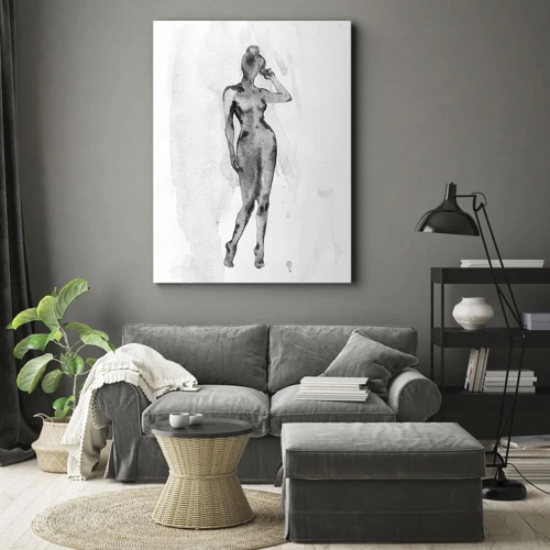 Cuadro sobre lienzo - Impresión de Imagen - Un estudio sobre el ideal de feminidad - 45x80 cm