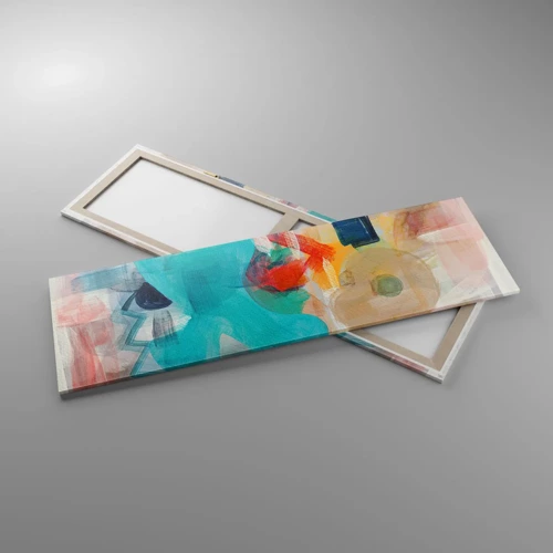 Cuadro sobre lienzo - Impresión de Imagen - Un juego de colores - 160x50 cm