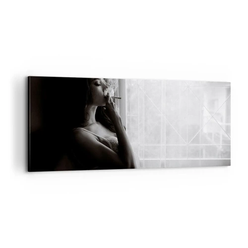 Cuadro sobre lienzo - Impresión de Imagen - Un momento sensual - 100x40 cm