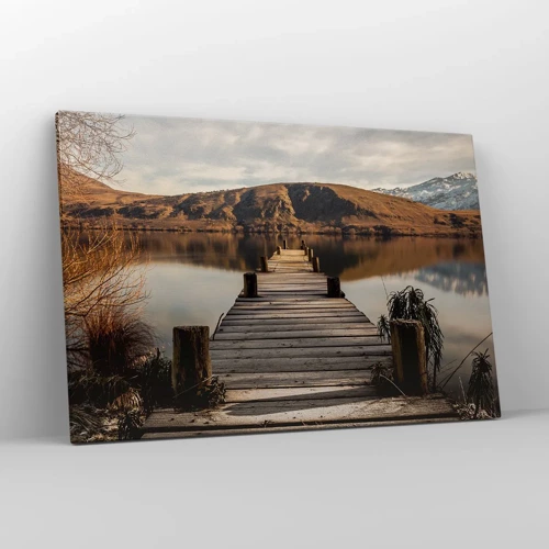 Cuadro sobre lienzo - Impresión de Imagen - Un paisaje en silencio - 120x80 cm