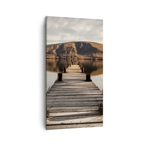 Cuadro sobre lienzo - Impresión de Imagen - Un paisaje en silencio - 45x80 cm