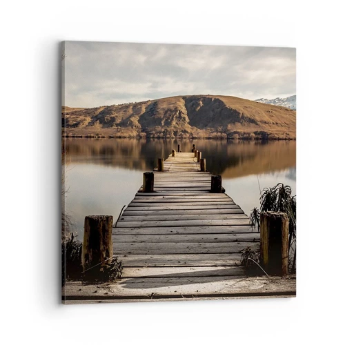 Cuadro sobre lienzo - Impresión de Imagen - Un paisaje en silencio - 70x70 cm