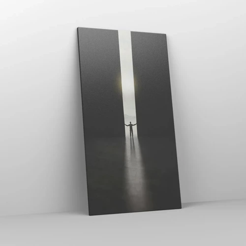 Cuadro sobre lienzo - Impresión de Imagen - Un paso hacia un futuro brillante - 65x120 cm