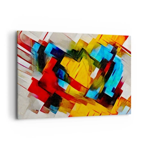 Cuadro sobre lienzo - Impresión de Imagen - Un popurrí multicolor - 120x80 cm
