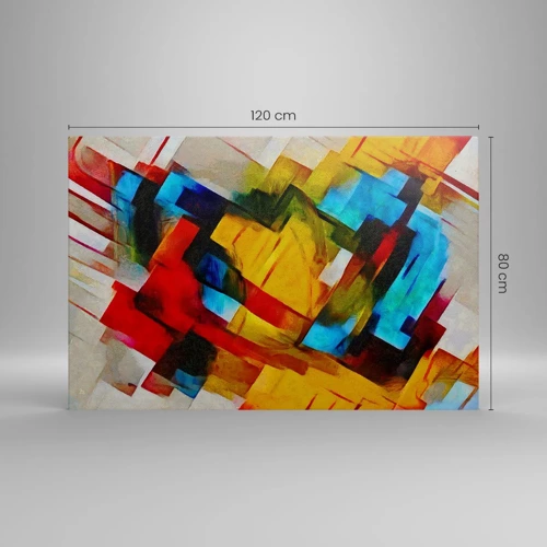 Cuadro sobre lienzo - Impresión de Imagen - Un popurrí multicolor - 120x80 cm