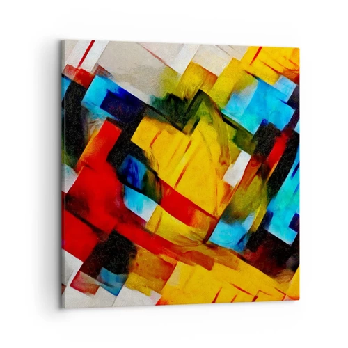 Cuadro sobre lienzo - Impresión de Imagen - Un popurrí multicolor - 50x50 cm