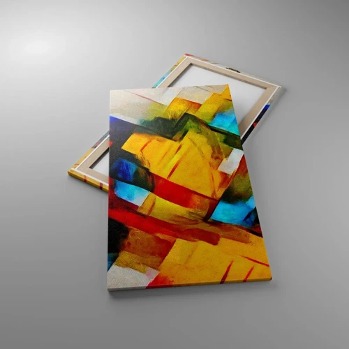 Cuadro sobre lienzo - Impresión de Imagen - Un popurrí multicolor - 55x100 cm