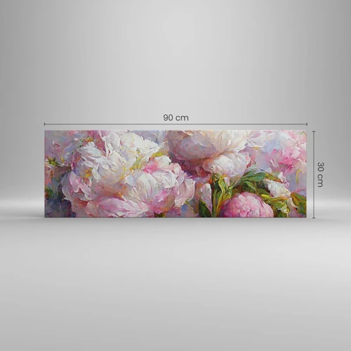 Cuadro sobre lienzo - Impresión de Imagen - Un ramo rebosante de vida - 90x30 cm