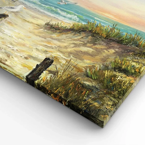 Cuadro sobre lienzo - Impresión de Imagen - Un retiro ventoso - 100x40 cm