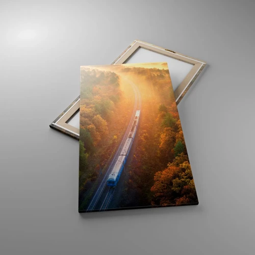 Cuadro sobre lienzo - Impresión de Imagen - Un viaje otoñal - 55x100 cm