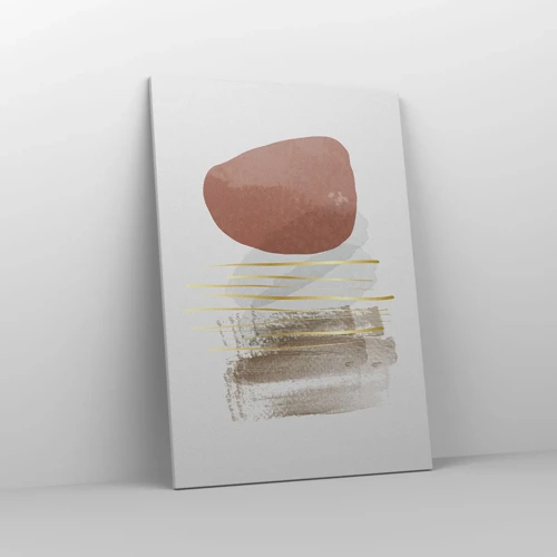 Cuadro sobre lienzo - Impresión de Imagen - Una columnata abstracta - 70x100 cm