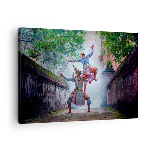 Cuadro sobre lienzo - Impresión de Imagen - Una danza de belleza mortal - 70x50 cm