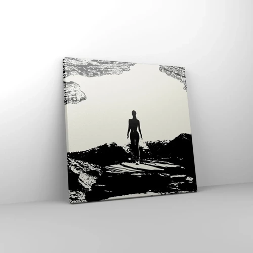 Cuadro sobre lienzo - Impresión de Imagen - Una nueva mirada - 30x30 cm