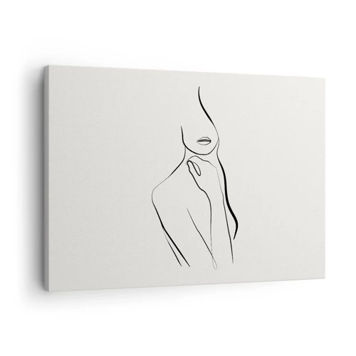 Cuadro sobre lienzo - Impresión de Imagen - Una ola de melancolía - 70x50 cm