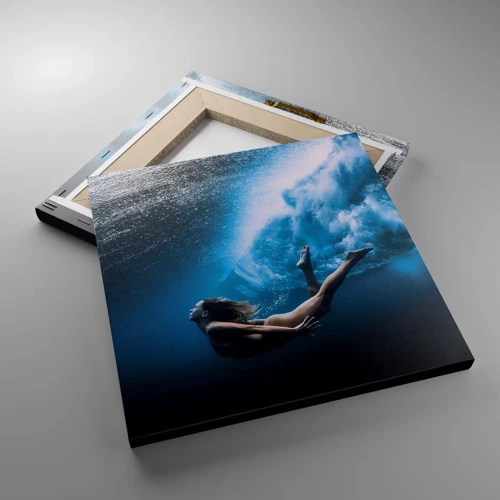 Cuadro sobre lienzo - Impresión de Imagen - Una sirena contemporánea - 30x30 cm