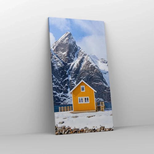 Cuadro sobre lienzo - Impresión de Imagen - Vacaciones escandinavas - 65x120 cm