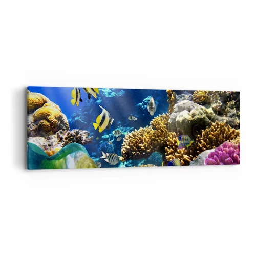 Cuadro sobre lienzo - Impresión de Imagen - Vacaciones submarinas - 90x30 cm