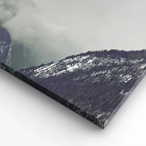 Cuadro sobre lienzo - Impresión de Imagen - Valle de la niebla - 60x60 cm
