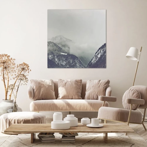 Cuadro sobre lienzo - Impresión de Imagen - Valle de la niebla - 60x60 cm