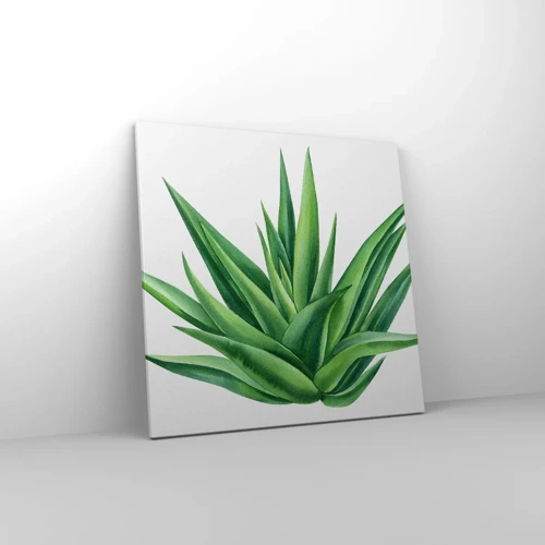Cuadro sobre lienzo - Impresión de Imagen - Verde - fuerza - vida - 60x60 cm