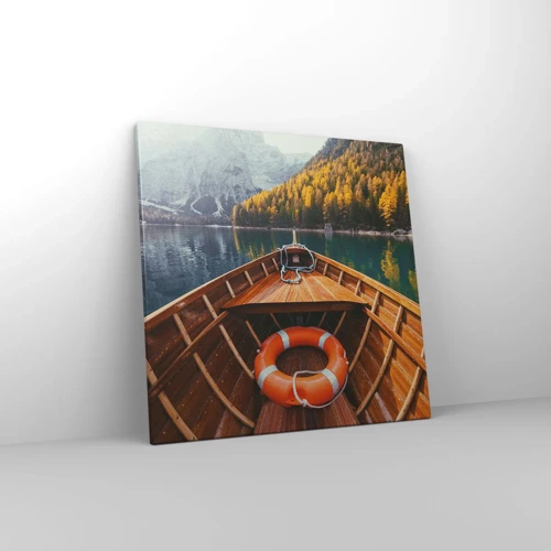 Cuadro sobre lienzo - Impresión de Imagen - Viaje a la montaña - 50x50 cm