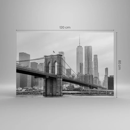 Cuadro sobre lienzo - Impresión de Imagen - Vibraciones de Nueva York - 120x80 cm