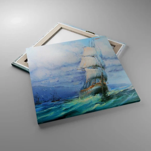 Cuadro sobre lienzo - Impresión de Imagen - Viento en popa - 60x60 cm