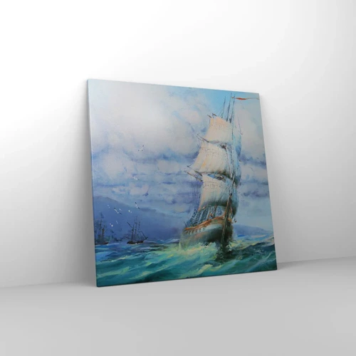 Cuadro sobre lienzo - Impresión de Imagen - Viento en popa - 70x70 cm
