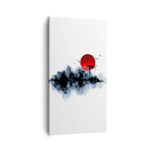 Cuadro sobre lienzo - Impresión de Imagen - Visión japonesa - 55x100 cm