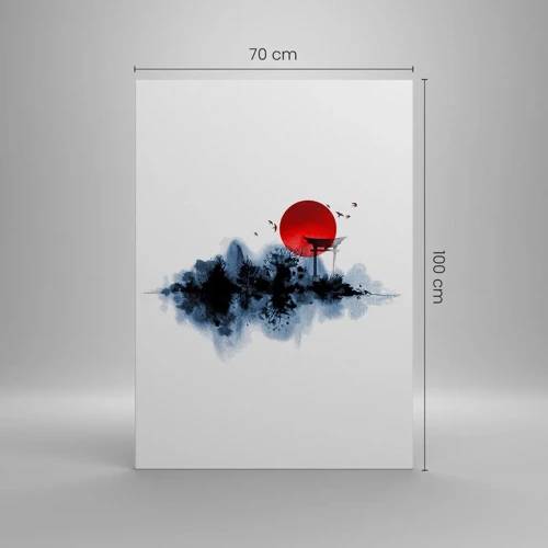 Cuadro sobre lienzo - Impresión de Imagen - Visión japonesa - 70x100 cm