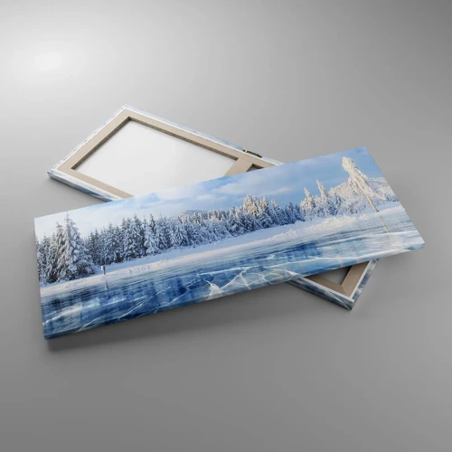 Cuadro sobre lienzo - Impresión de Imagen - Vista deslumbrante y cristalina - 100x40 cm