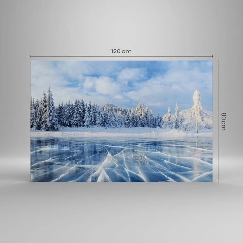 Cuadro sobre lienzo - Impresión de Imagen - Vista deslumbrante y cristalina - 120x80 cm