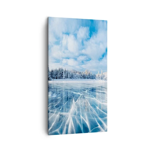 Cuadro sobre lienzo - Impresión de Imagen - Vista deslumbrante y cristalina - 45x80 cm