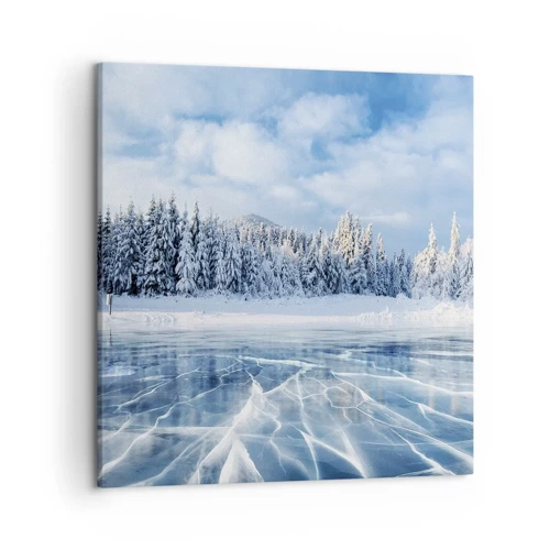Cuadro sobre lienzo - Impresión de Imagen - Vista deslumbrante y cristalina - 50x50 cm