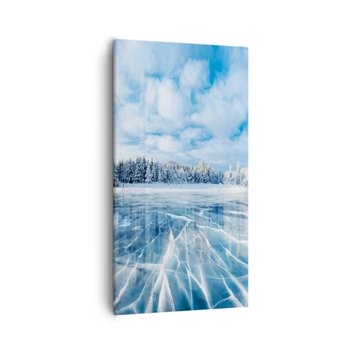 Cuadro sobre lienzo - Impresión de Imagen - Vista deslumbrante y cristalina - 55x100 cm