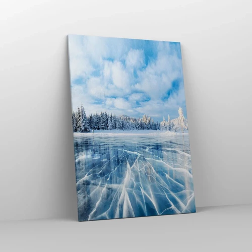 Cuadro sobre lienzo - Impresión de Imagen - Vista deslumbrante y cristalina - 70x100 cm
