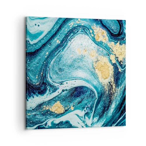 Cuadro sobre lienzo - Impresión de Imagen - Vórtice azul - 60x60 cm