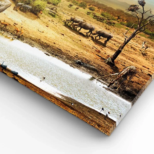 Cuadro sobre lienzo - Impresión de Imagen - Y del Edén fluyó un río... - 70x50 cm