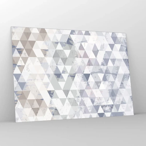 Cuadro sobre vidrio - Impresiones sobre Vidrio - A ritmo de triángulo - 100x70 cm